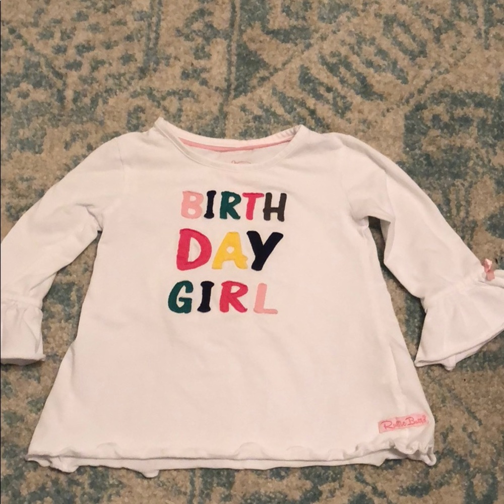Ruffle butts birthday shirt size 3T